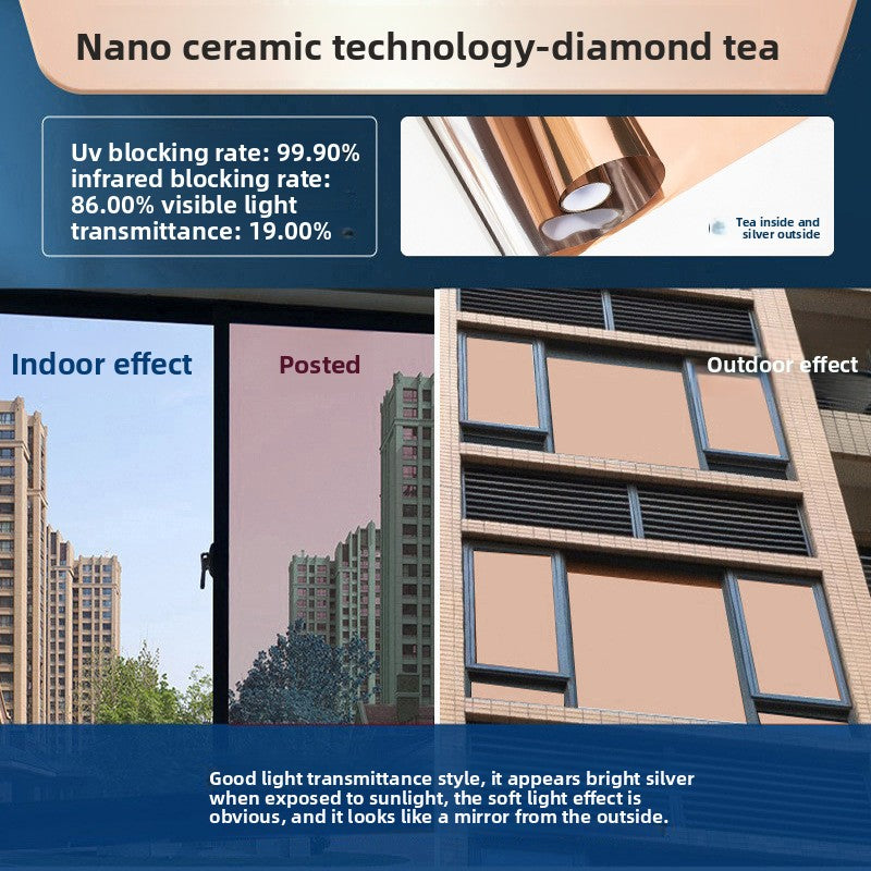 Self Adhesive Window Privacy Sun Control Film