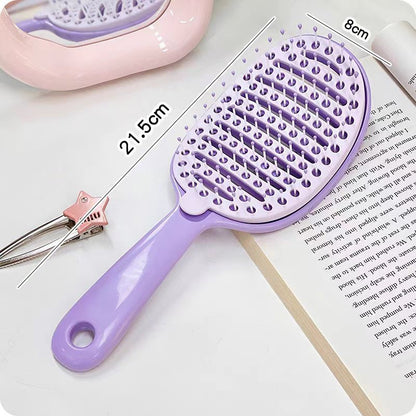 Self-Cleaning Hair Comb with Removable Sheets
