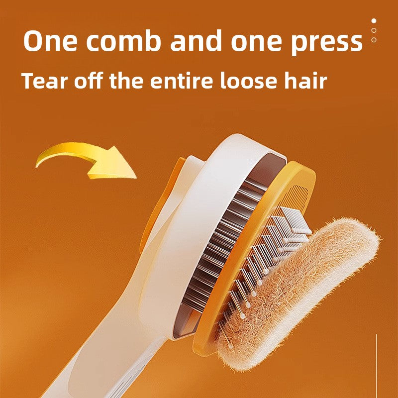 Self Cleaning Pet Comb for Cats and Dogs