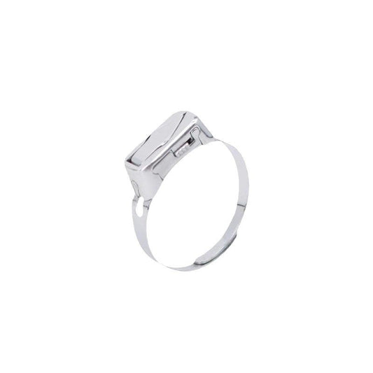 Self-defense opening ring with hidden blade