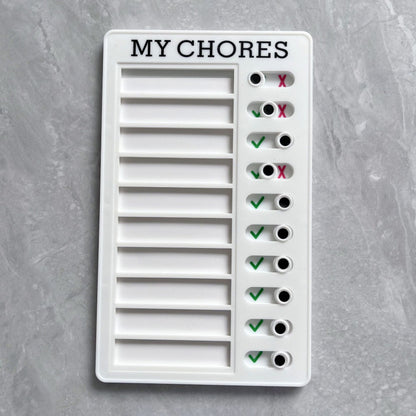 Self-Discipline Check-In Device with Replaceable Memo Pad