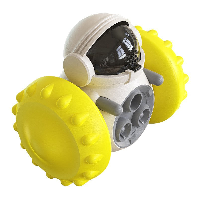 Self-entertaining and boring dog toys that leak food