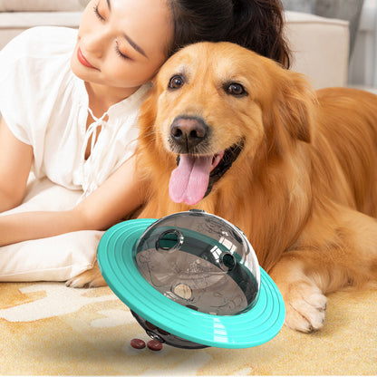 Self-entertaining and boring dog toys that leak food