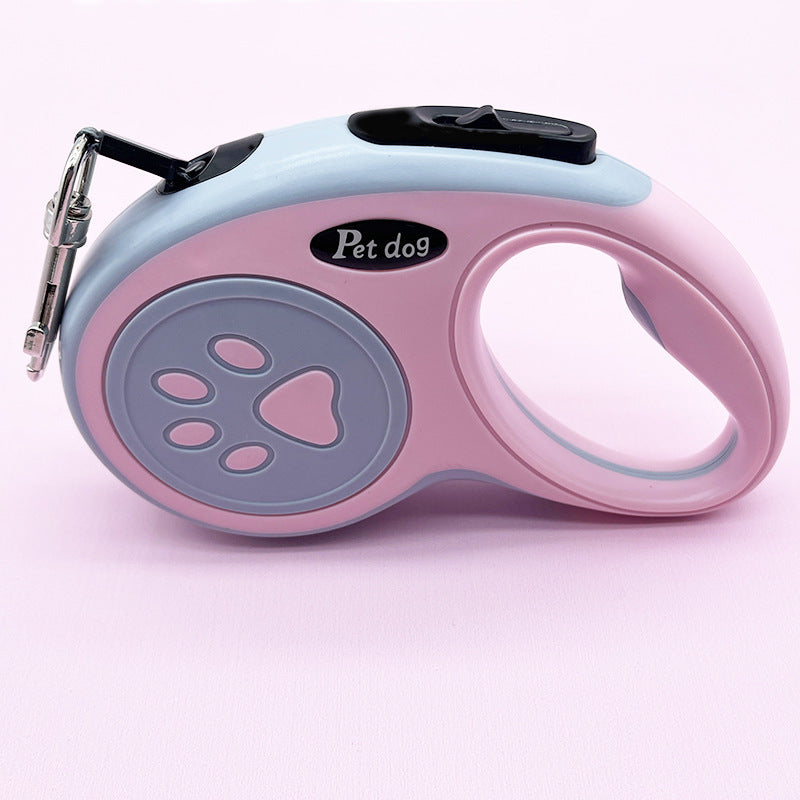 Self-expanding dog leash