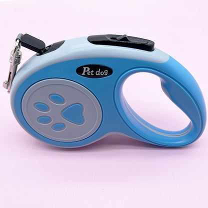Self-expanding dog leash