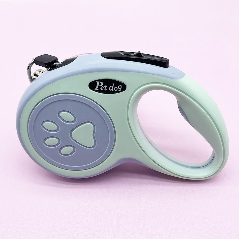 Self-expanding dog leash