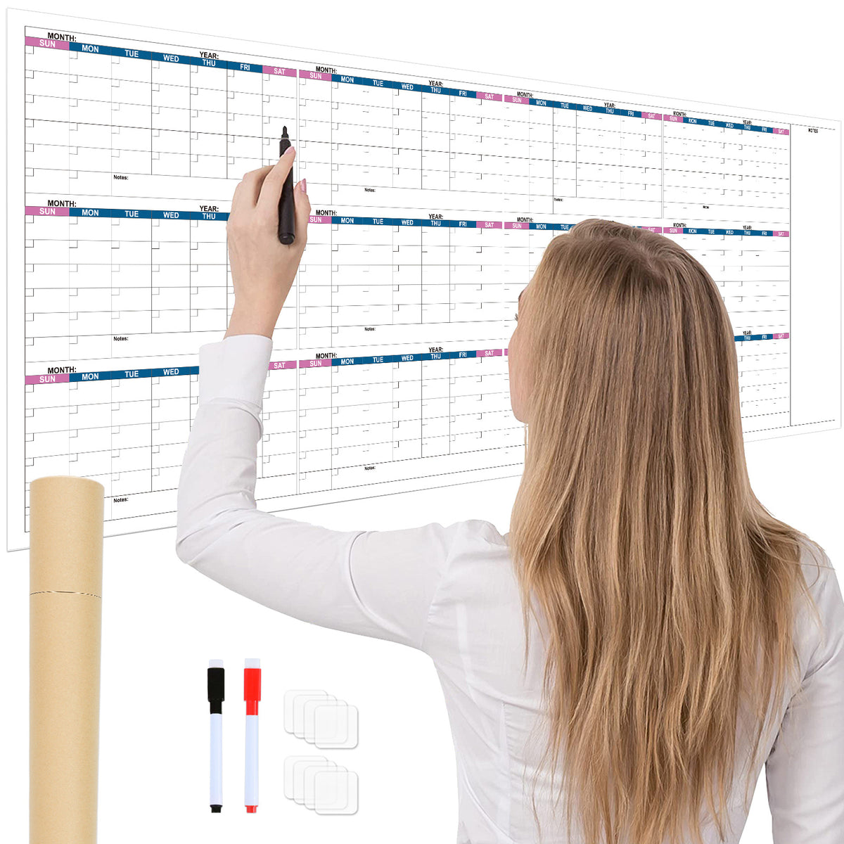 Self-filled calendar
