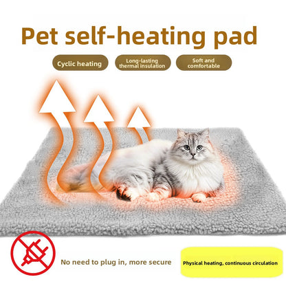 Self Heating Pet Pad Removable Washable Blanket