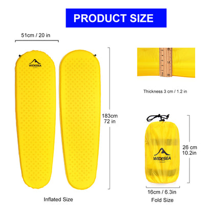 Self-Inflating Camping Sleeping Pad Lightweight Waterproof
