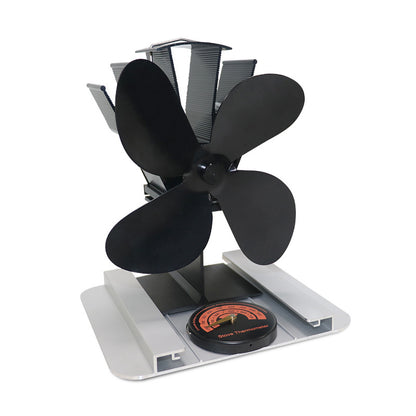 Self-starting heat-circulating fan