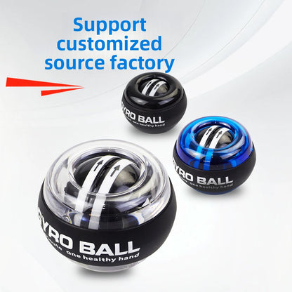 Self-starting wrist strength ball fitness gyroscope