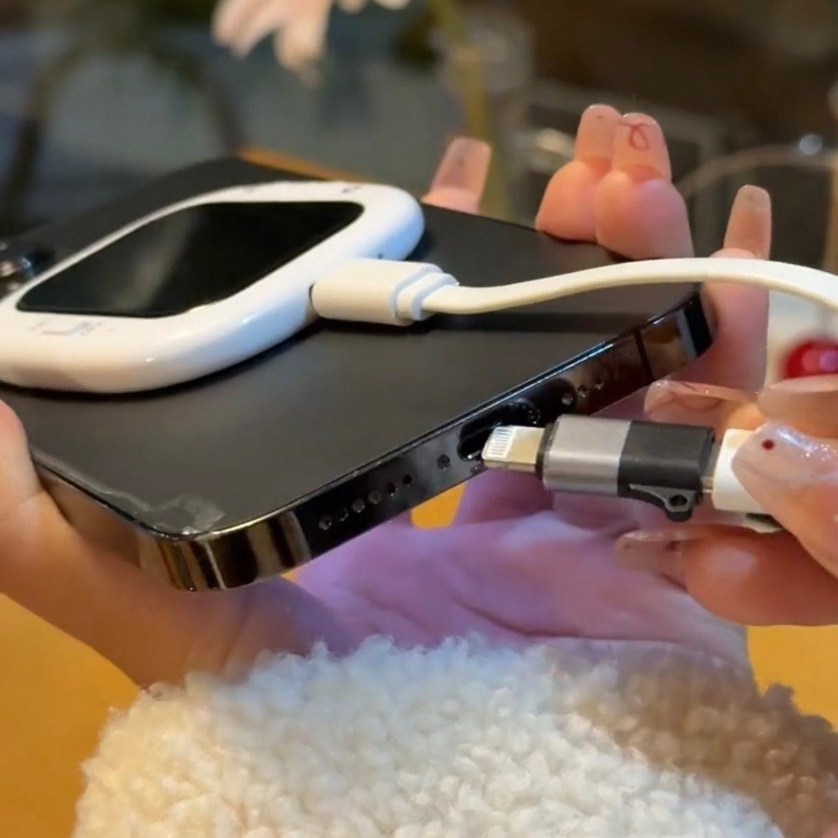 Self-timer with screen