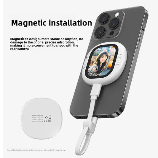 Self-timer with screen