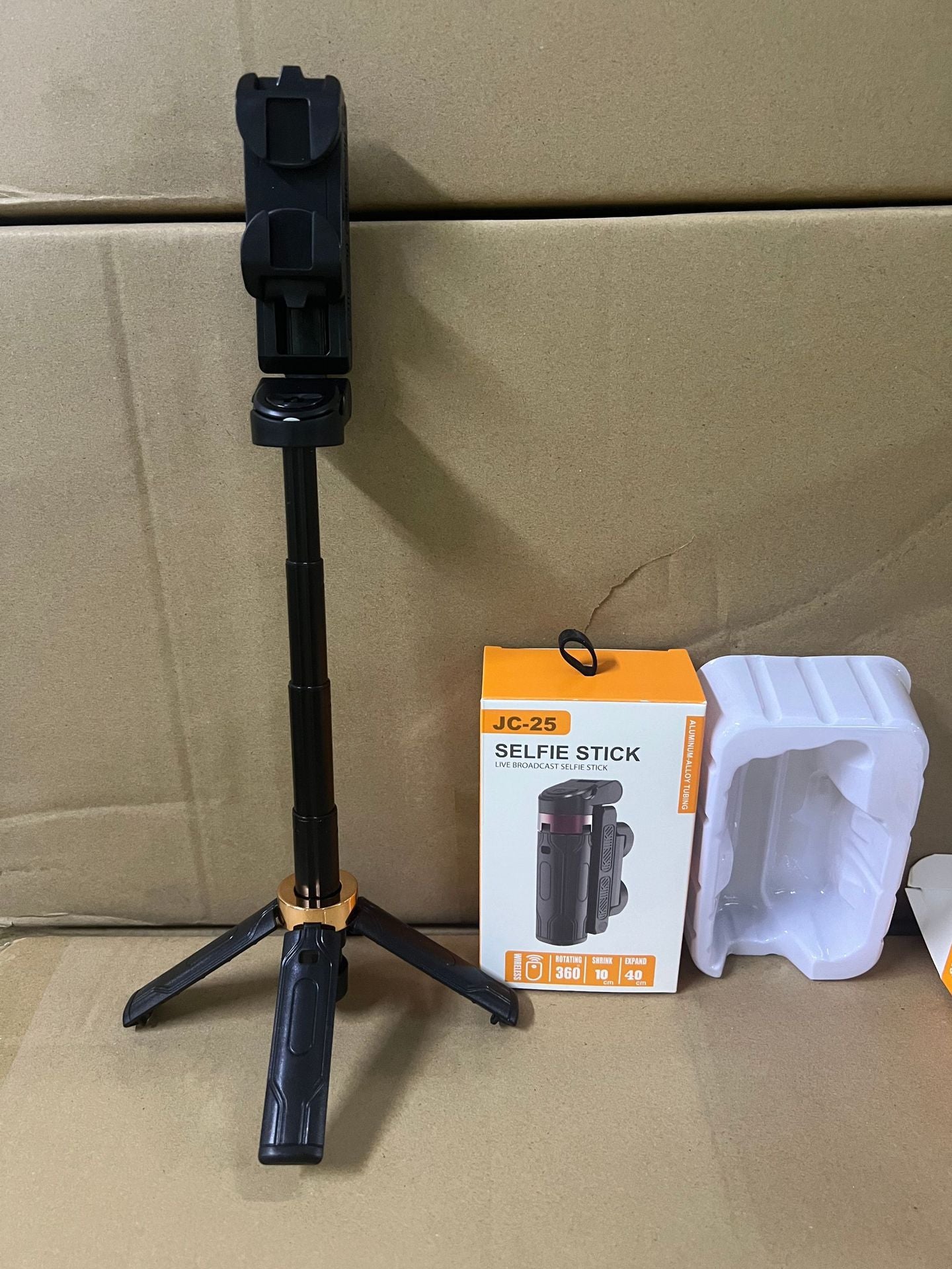 Selfie stick tripod Bluetooth selfie device
