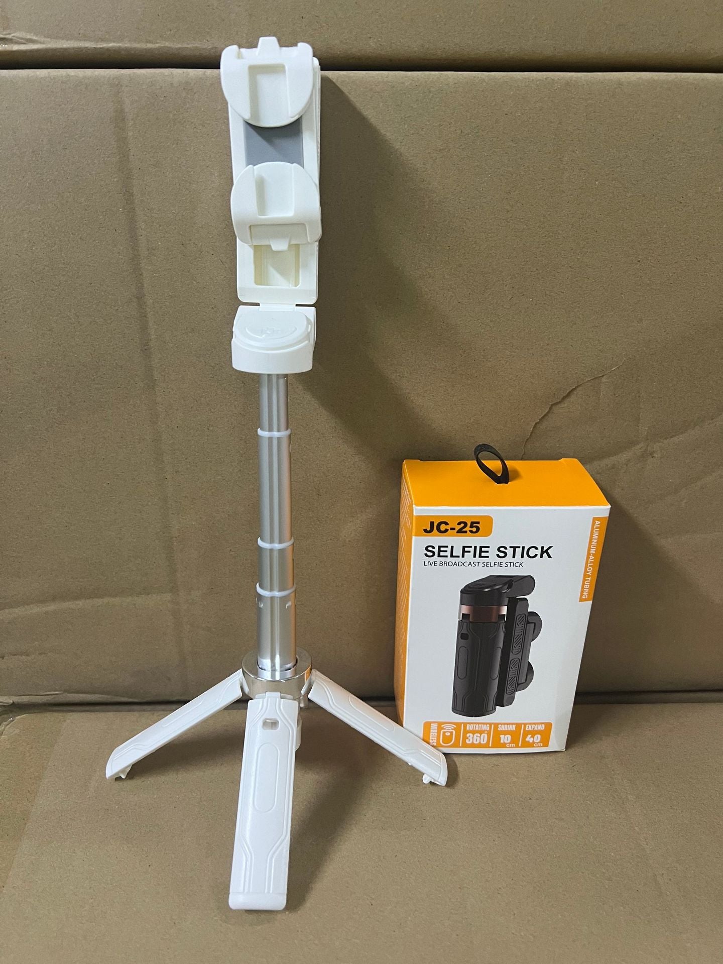Selfie stick tripod Bluetooth selfie device