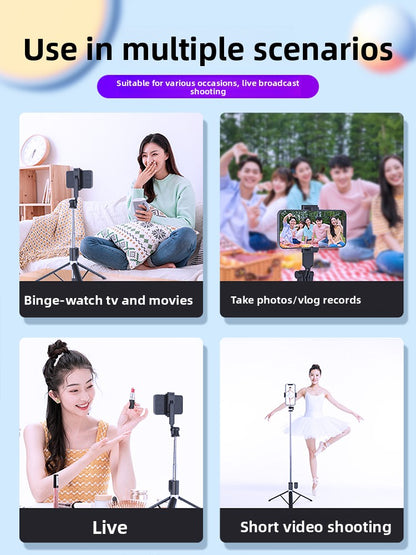 Selfie stick tripod phone holder