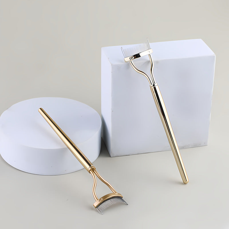 Semi-Arc Stainless Steel Eyelash Comb