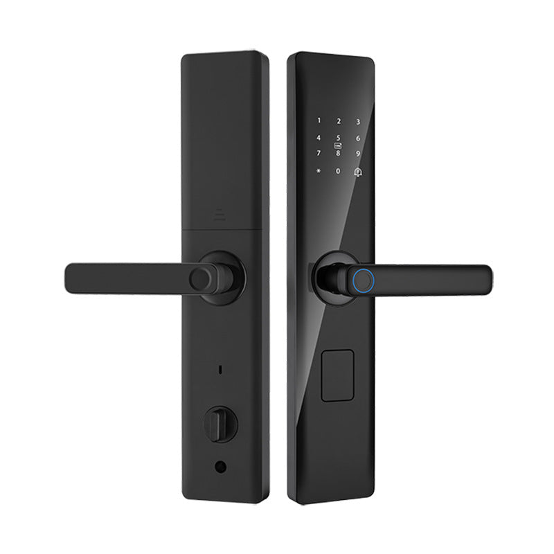 Semi-automatic fingerprint lock security door password lock