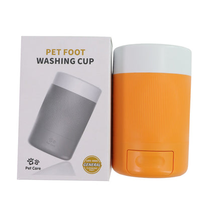 Semi-automatic pet foot-washing cup