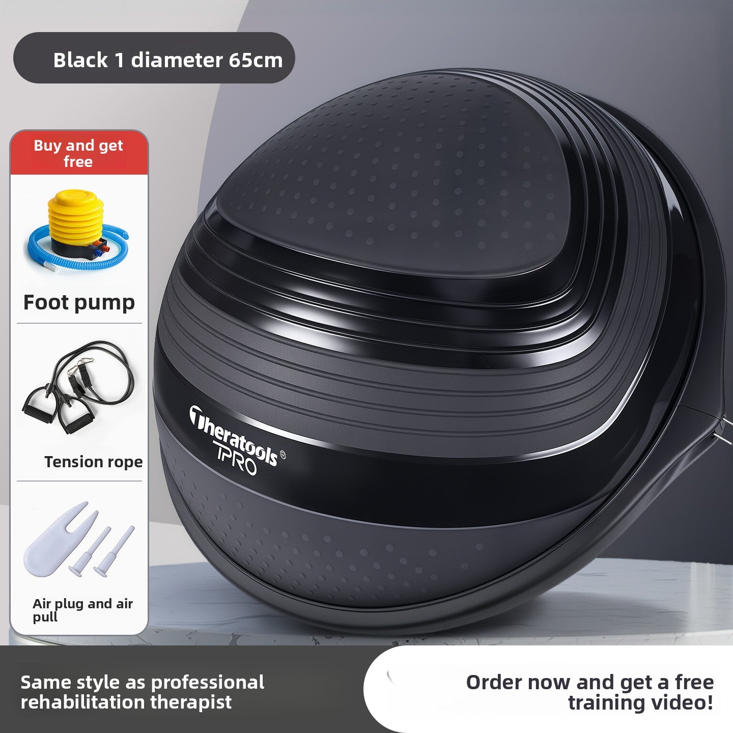 Semi-circular balancing ball