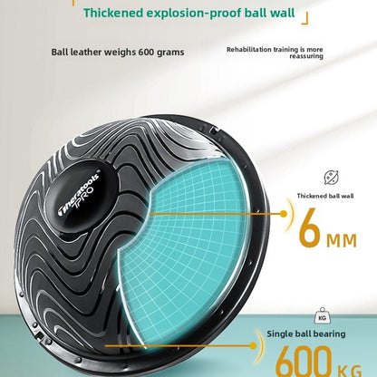 Semi-circular balancing ball