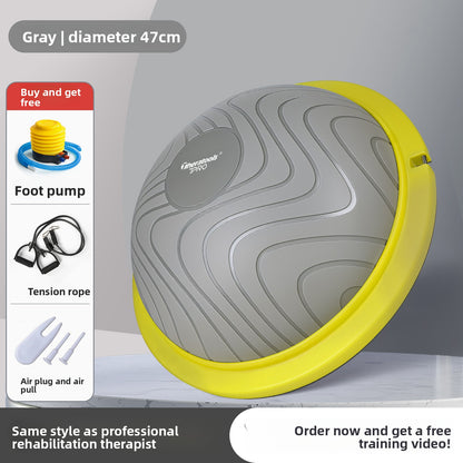 Semi-circular balancing ball