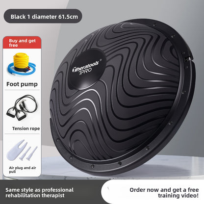 Semi-circular balancing ball