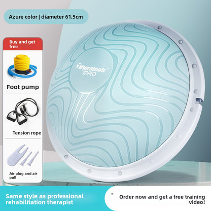 Semi-circular balancing ball