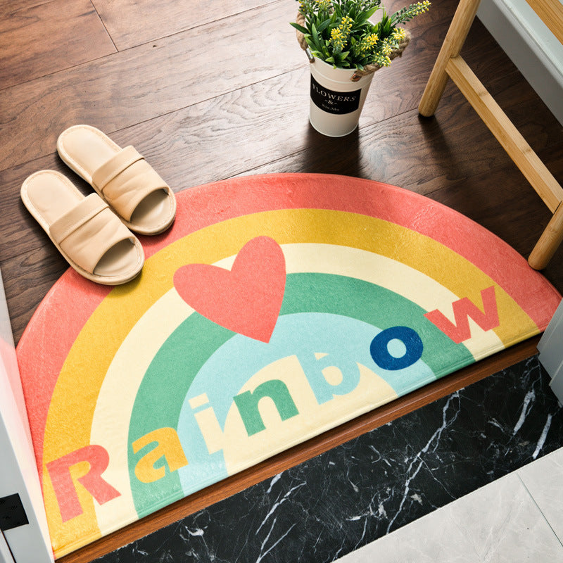 Semi-circular MATS at the entrance of the bedroom and bathroom