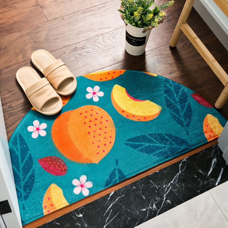 Semi-circular MATS at the entrance of the bedroom and bathroom