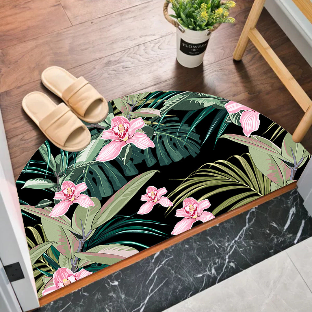 Semi-circular MATS at the entrance of the bedroom and bathroom