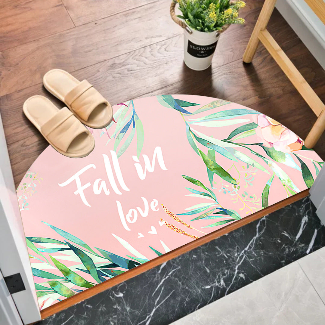 Semi-circular MATS at the entrance of the bedroom and bathroom