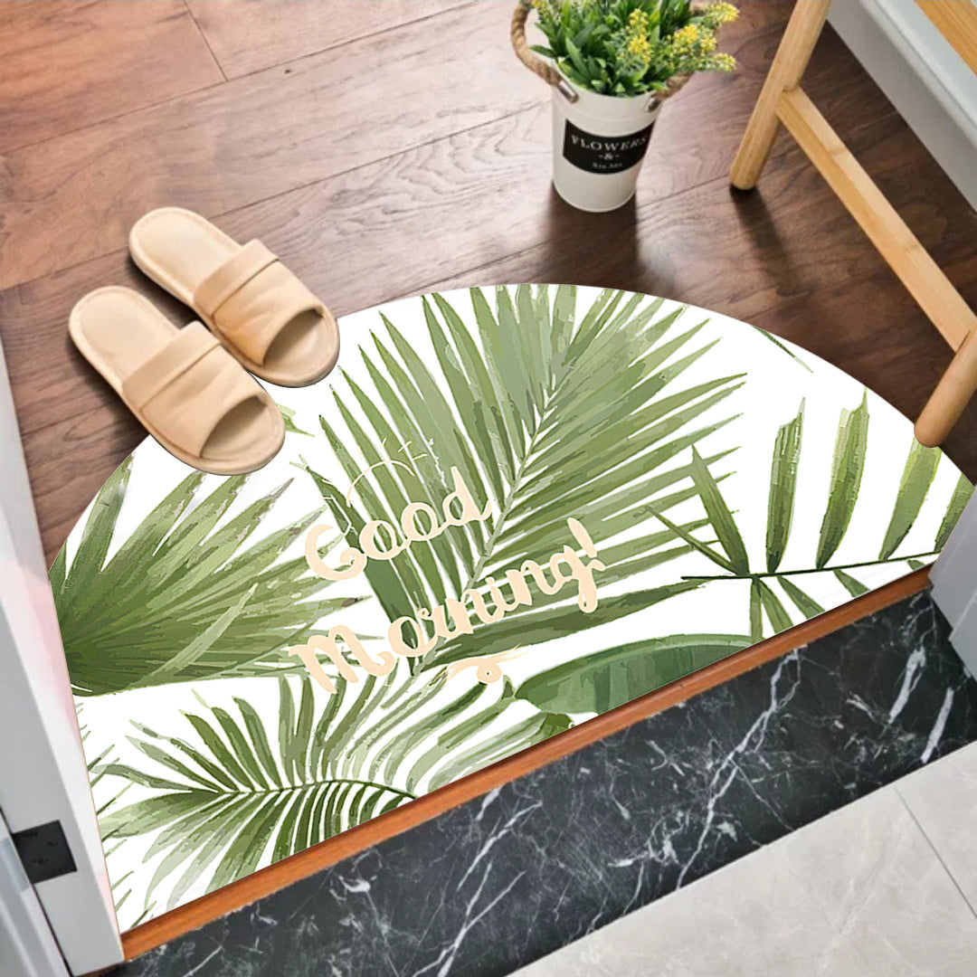 Semi-circular MATS at the entrance of the bedroom and bathroom