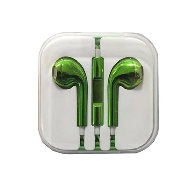 Semi-In-Ear Wired Headphones with Microphone and Bass Sound