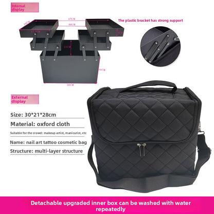 Semi-permanent storage cosmetic bag