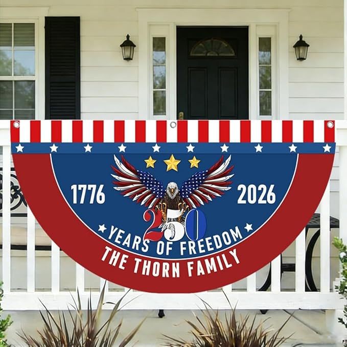 Semicircular Polyester Decorative Flag for Outdoor Use