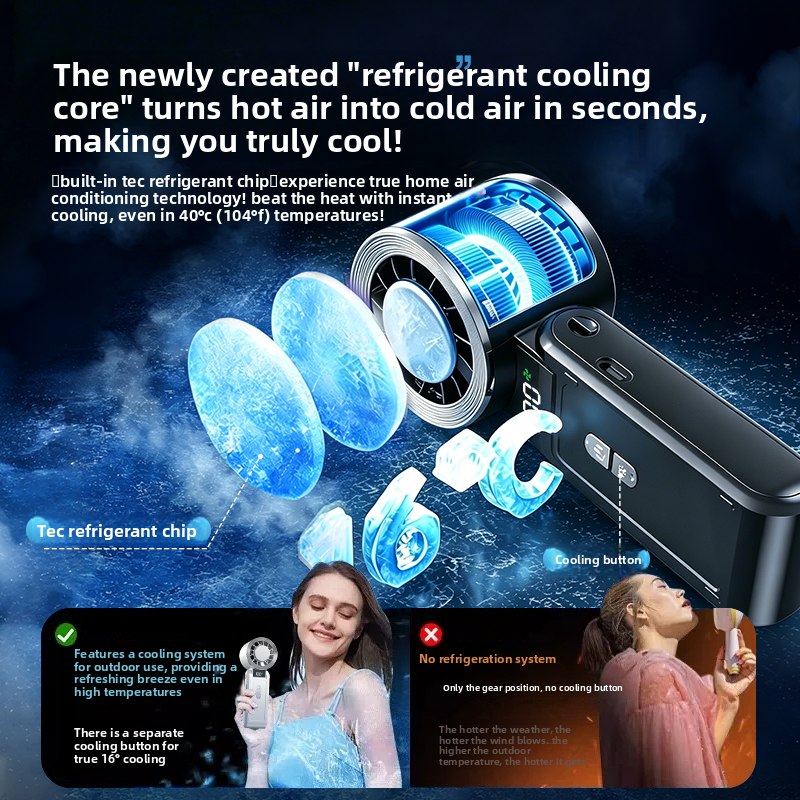 Semiconductor Cooling Handheld Fan
