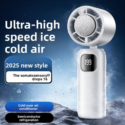 Semiconductor cooling handheld fan