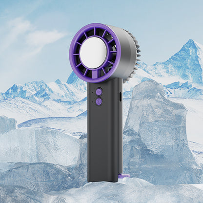 Semiconductor Cooling Handheld Fan with Digital Display