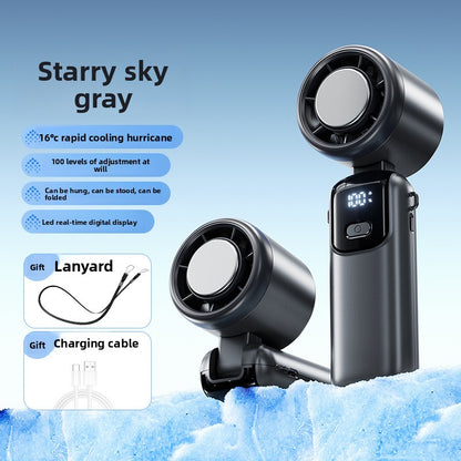 Semiconductor Cooling Handheld Fan with Foldable Design