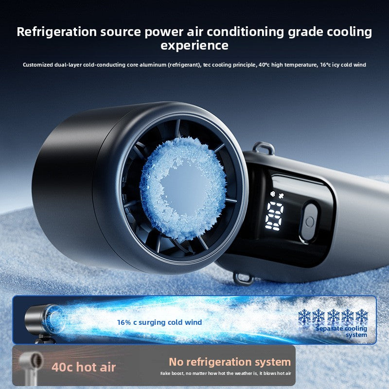 Semiconductor Cooling Handheld Fan with Foldable Design