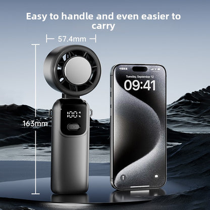 Semiconductor Cooling Handheld Fan with Foldable Design
