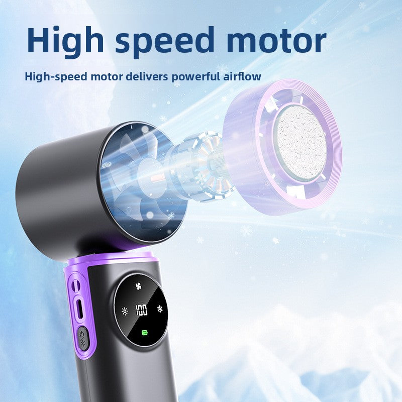 Semiconductor Cooling Handheld Fan with Night Light
