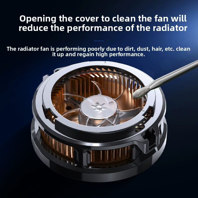 Semiconductor Phone Cooler with Magnetic Clip and Digital Display