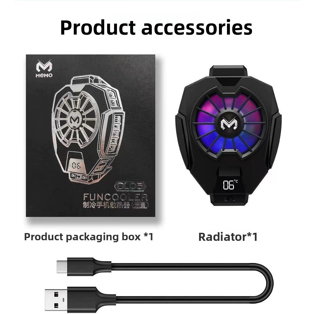 Semiconductor Phone Cooler with Magnetic Clip and Digital Display