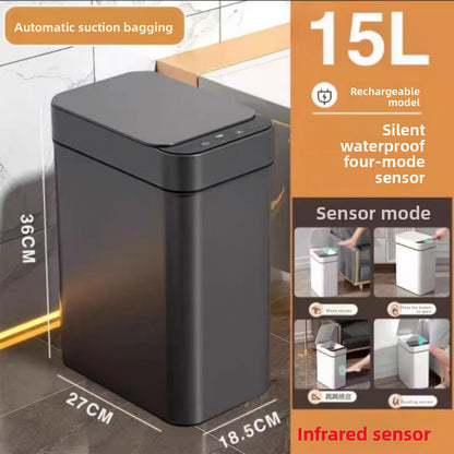 Sensor Automatic Trash Can with Lid