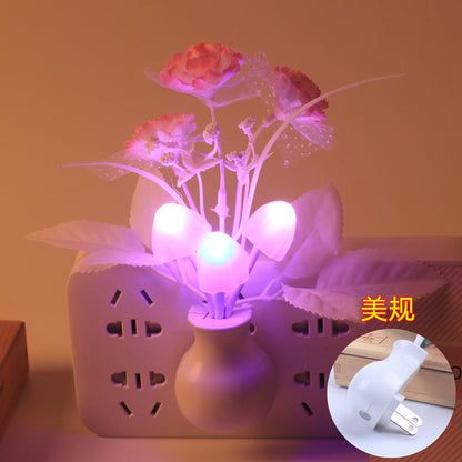 Sensor Night Light with Flower Design