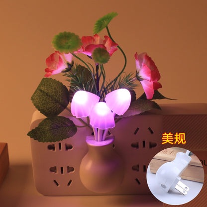 Sensor Night Light with Flower Design
