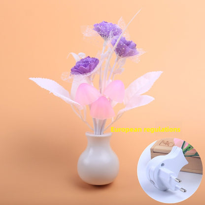 Sensor Night Light with Flower Design
