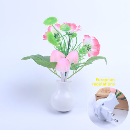 Sensor Night Light with Flower Design